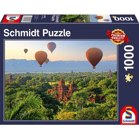 Schmidt Spiele Puzzle - Heißluftballons, Mandalay, Myanmar, 1.000 Teile