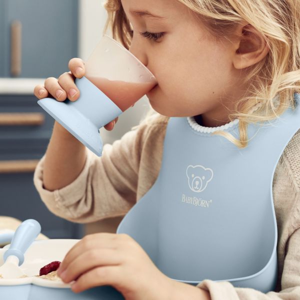 BabyBjörn Eetset Pastelblauw