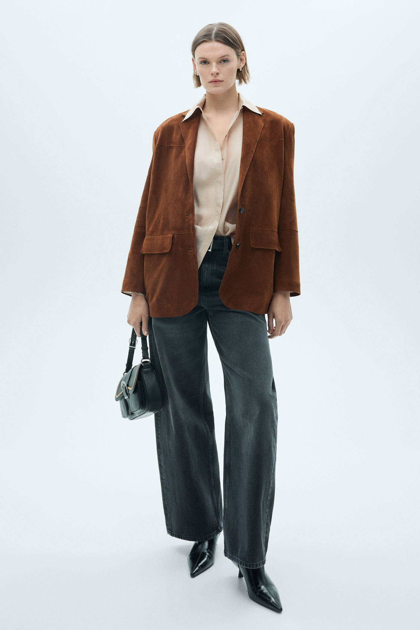 Mango blouse ecru