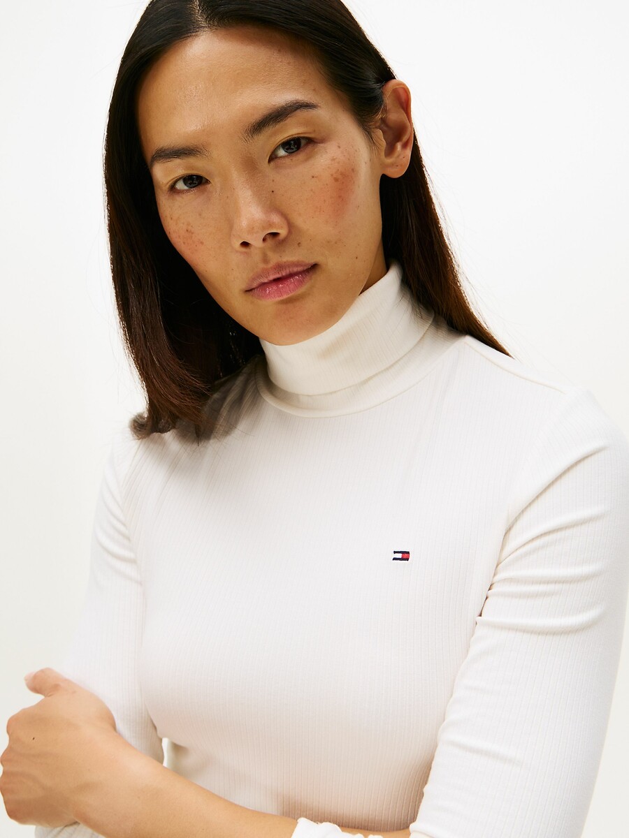 TOMMY HILFIGER<br>Camiseta de gola alta de manga comprida