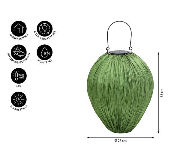 Dehner Solar-Laterne Kaja, ca. Ø27/H33 cm