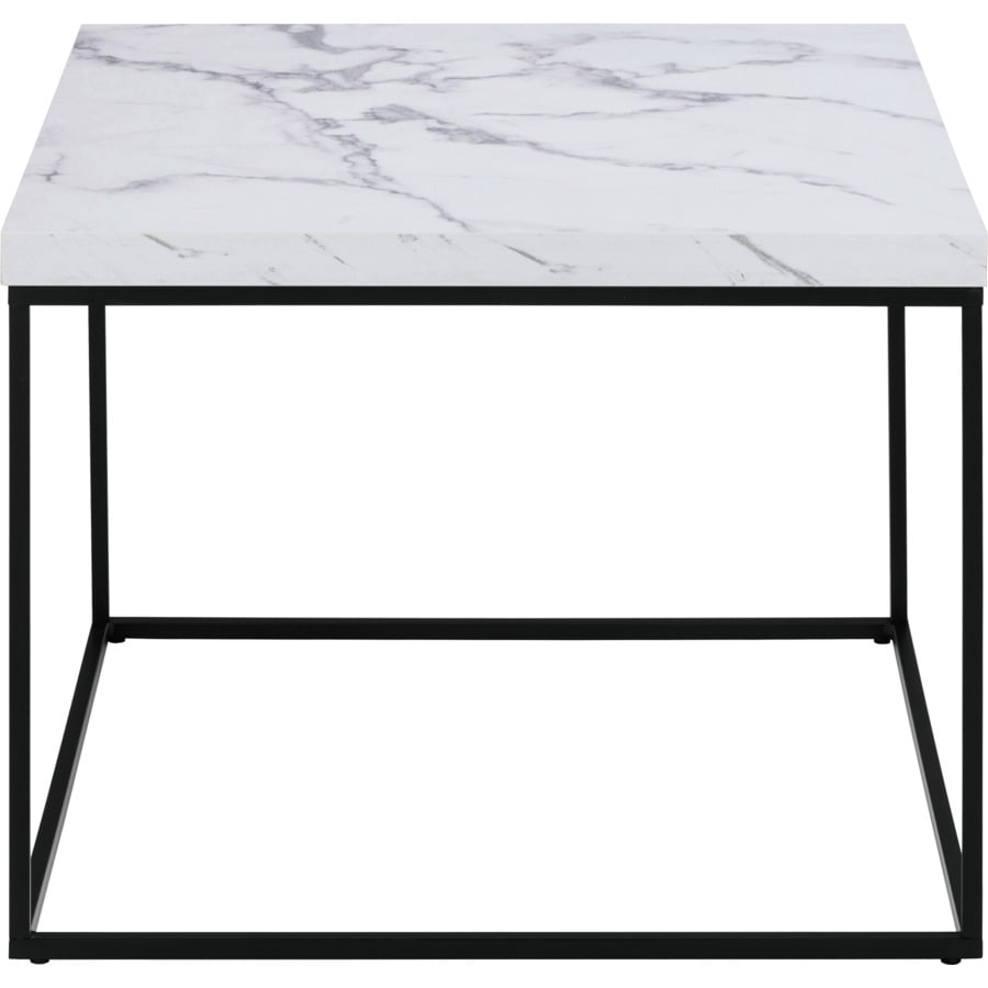 Salontisch Barossa Dekor Marmor-Optik schwarz 60 x 60 x 45 cm