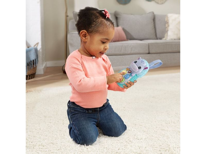 Vtech Beschäftigungsspielzeug Hippo-Handy -DE- Kinderfreundliches Spieltelefon in Nilpferd-Optik