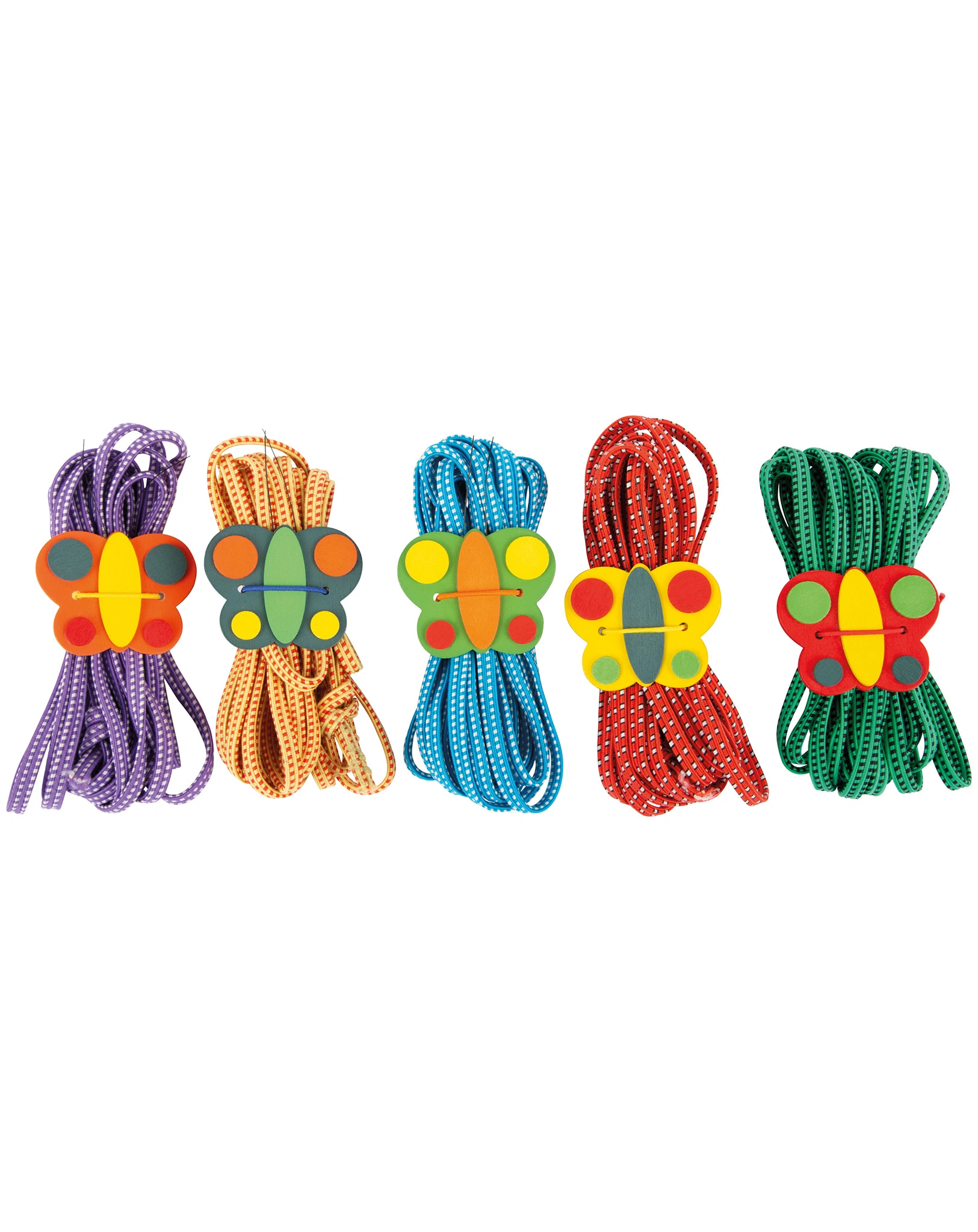 Gummitwist SCHMETTERLINGE 5er-Set in bunt