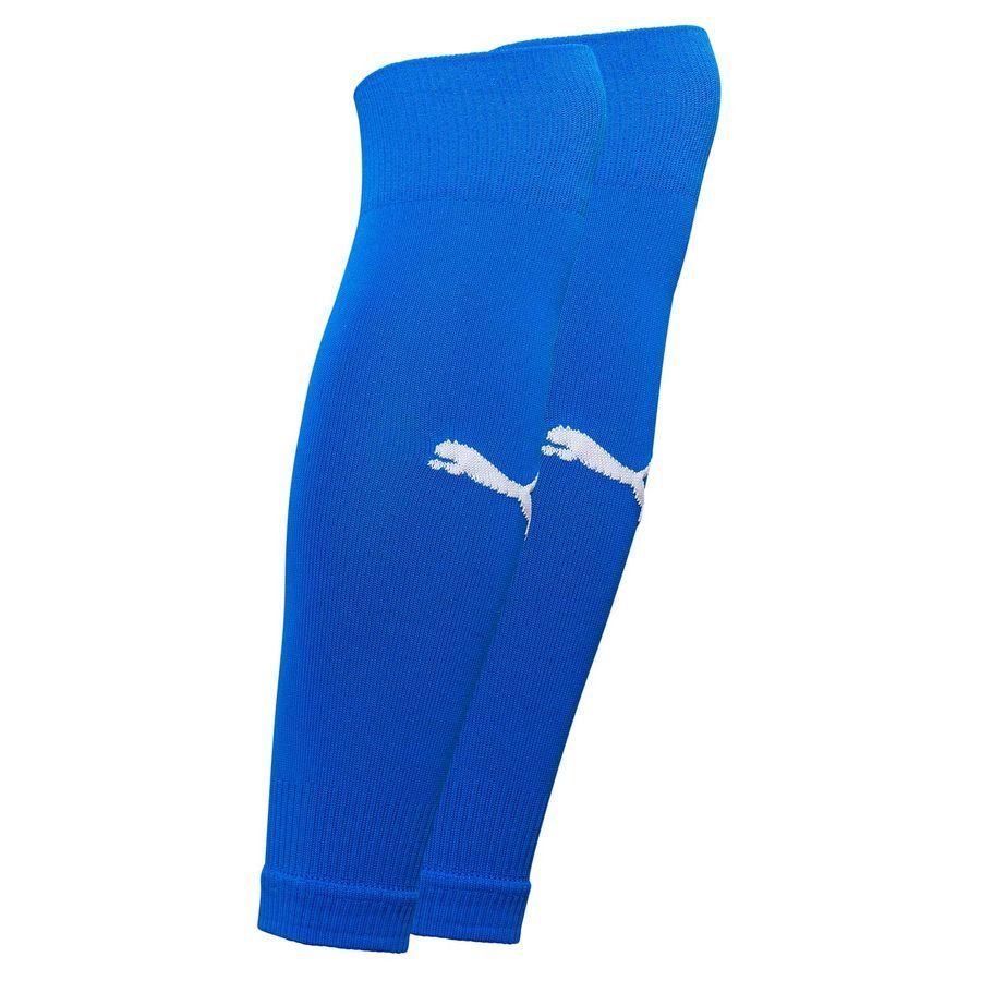 PUMA teamGOAL Jambière - Bleu/Blanc