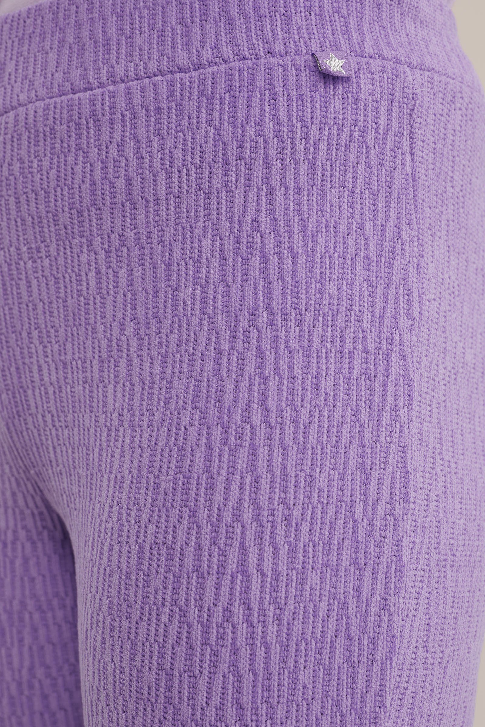 Meisjes flared legging met structuur WE Fashion Lila