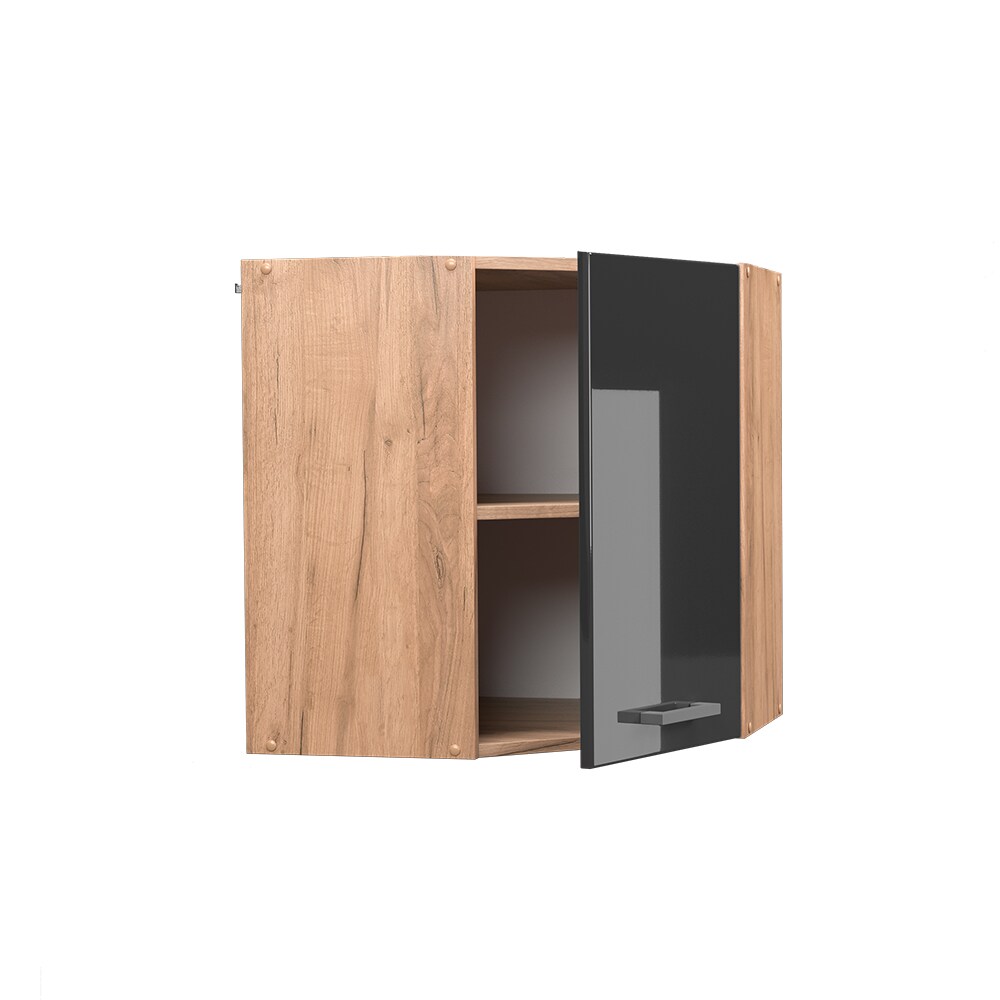 Vicco Eckhängeschrank Küchenschrank Küchenzeile R-Line 57 cm Goldkraft Anthrazit