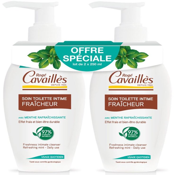 Soin Toilette Naturel Fraicheur 2x250ml Intime roge-cavailles