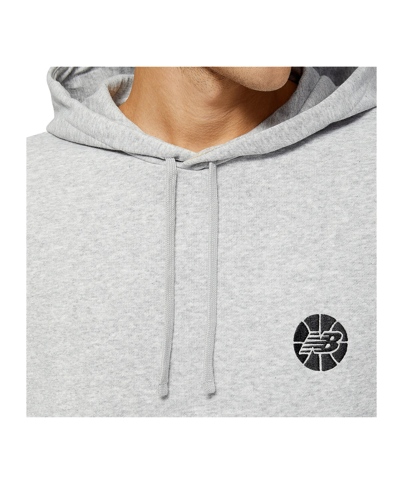 New Balance Essentials Hoops Hoody Grau FAG