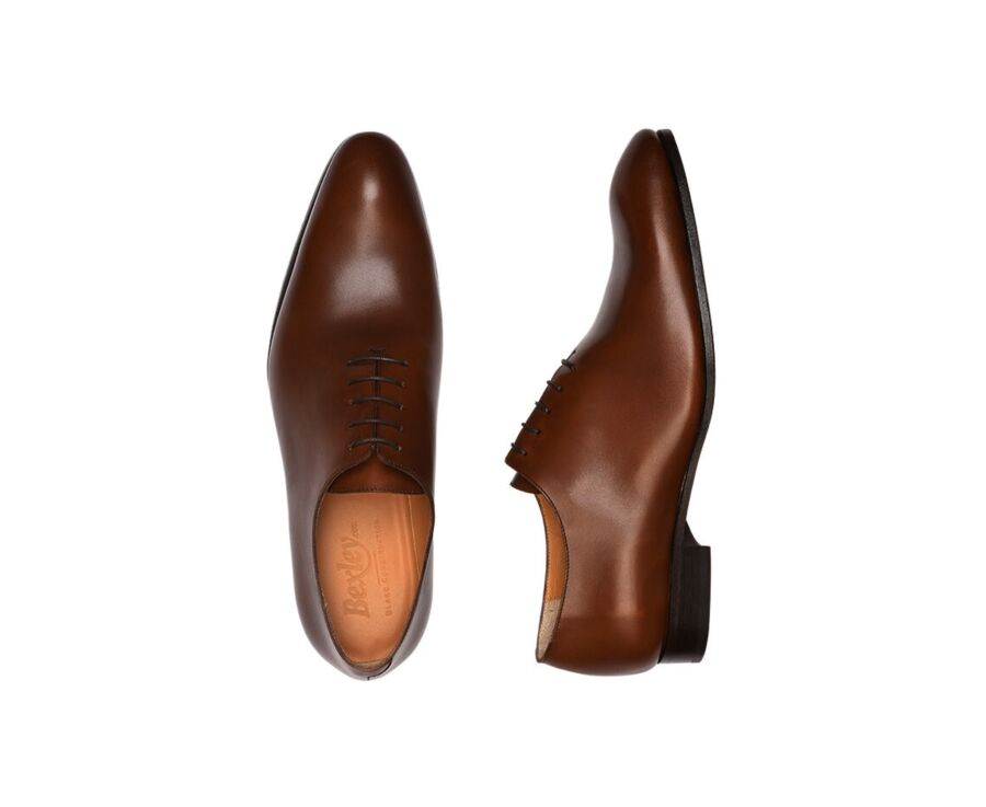Richelieu homme Châtaigne semelle cuir - TIZZANO