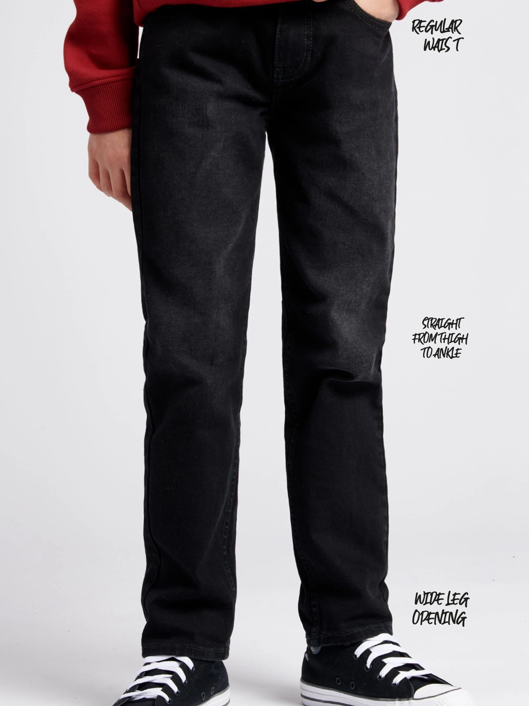 Zwart - Lee Relaxed Fit West Jeans