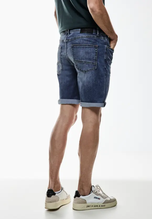 Regular Fit Jeansshorts - indigo blue wash