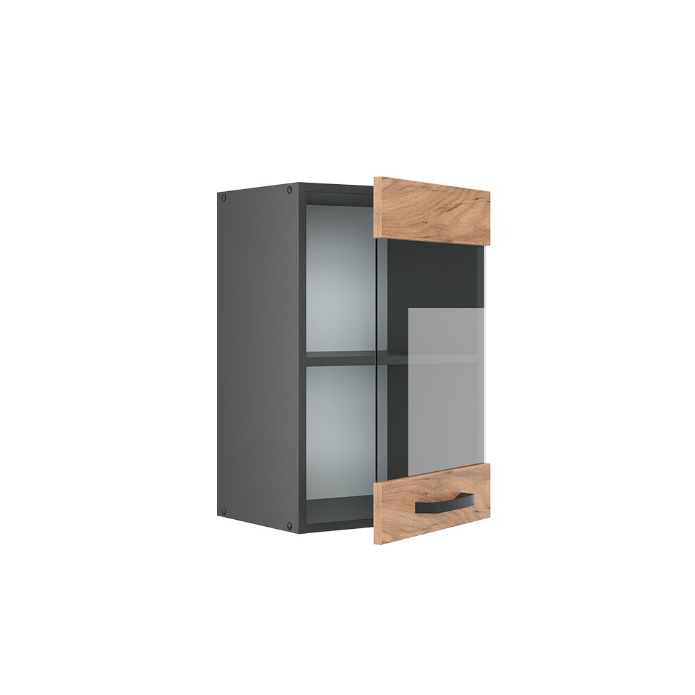 VICCO Küchenschrank Hängeschrank Hängeglasschrank 40 cm R-Line Anthrazit