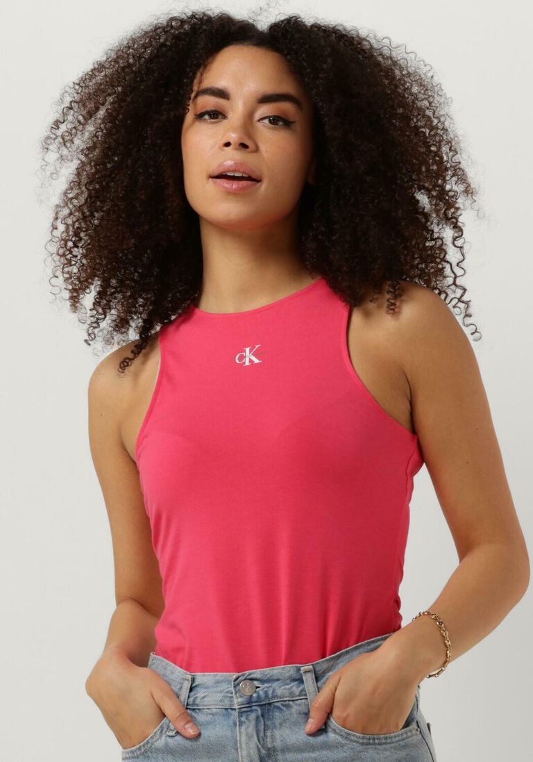 CALVIN KLEIN roze calvin klein top micro monologo racer back