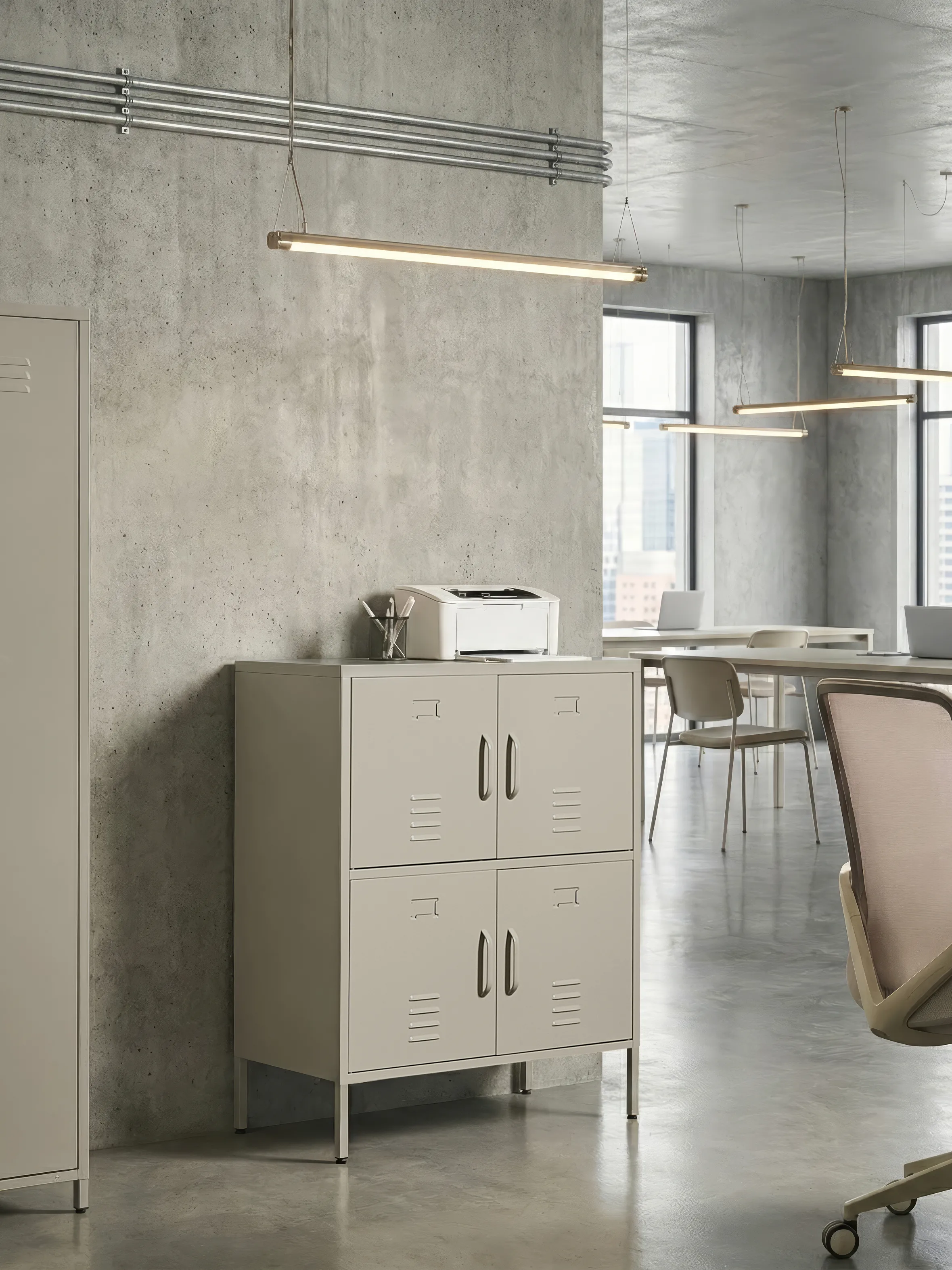 Kantoorkast HOLBECK Metaal Lichtbeige
