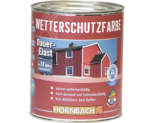 HORNBACH Houtverf Weerbestendige Verf Zwart 750ml