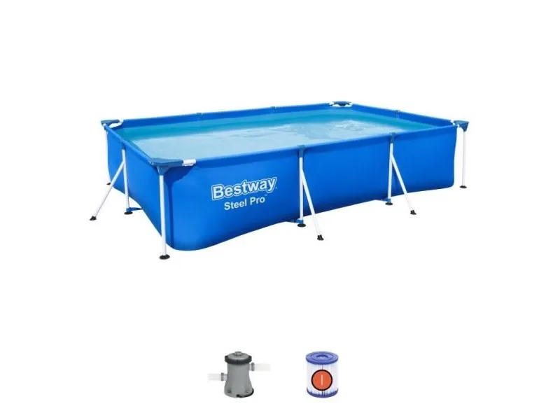 Bestway Steel Pro Frame Pool Set with Filter Pump 3x2.01x0.66m - 3.300 L
