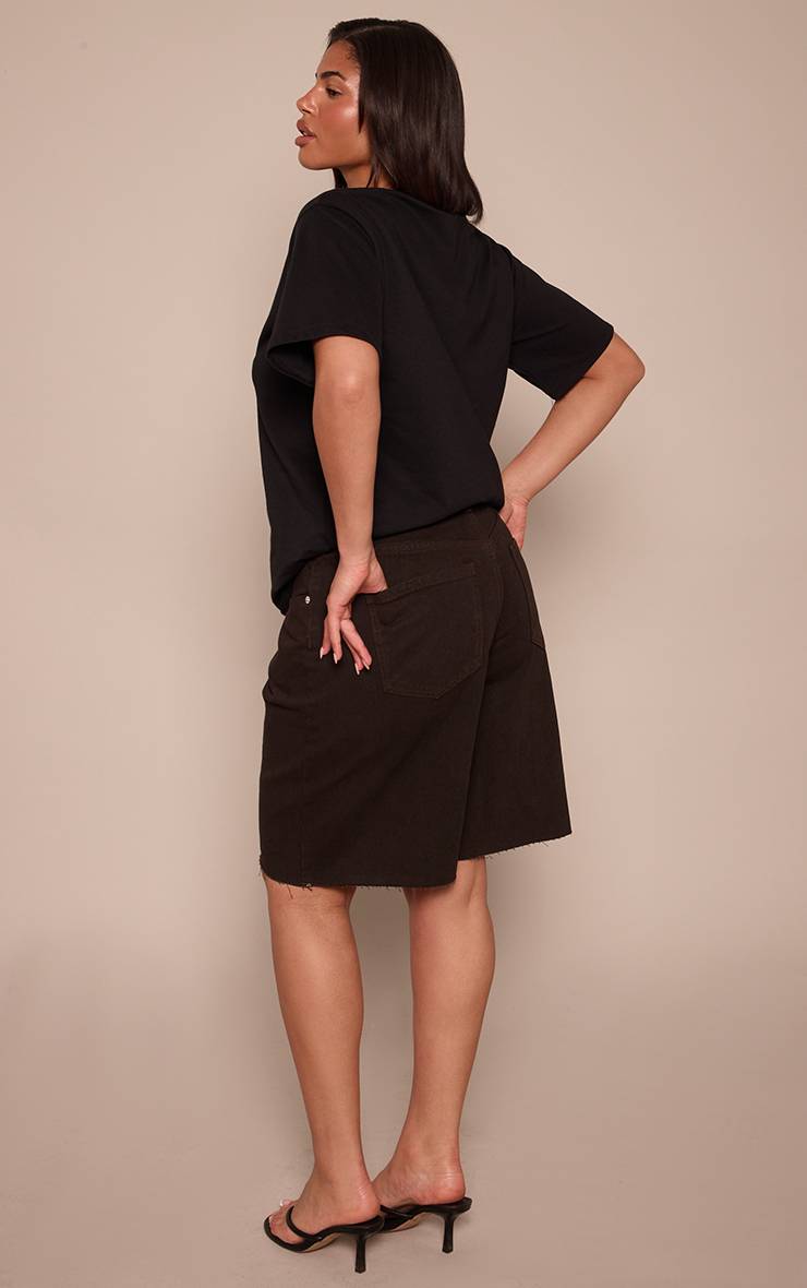 Chocolat Short En Jean Long Ajustable Taille Basse Shape