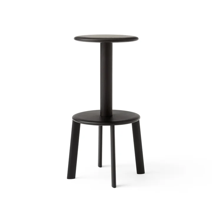 &Tradition - Massif AV40 Barhocker, Eiche dunkel gebeizt / warm black