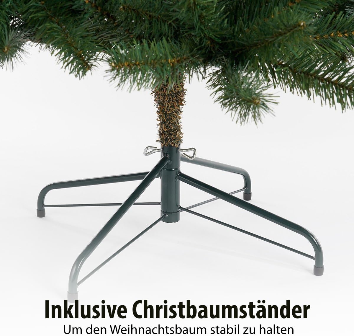 Black Box Trees Nagoya Weihnachtsbaum mit Beleuchtung - Künstlicher Tannenbaum H180 x Ø108 cm - Christmas Tree Warmweiße LED - Grün