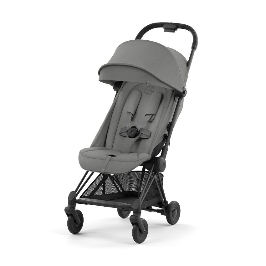 Poussette ultra-compacte Coya matt black/mirage grey - Ecru