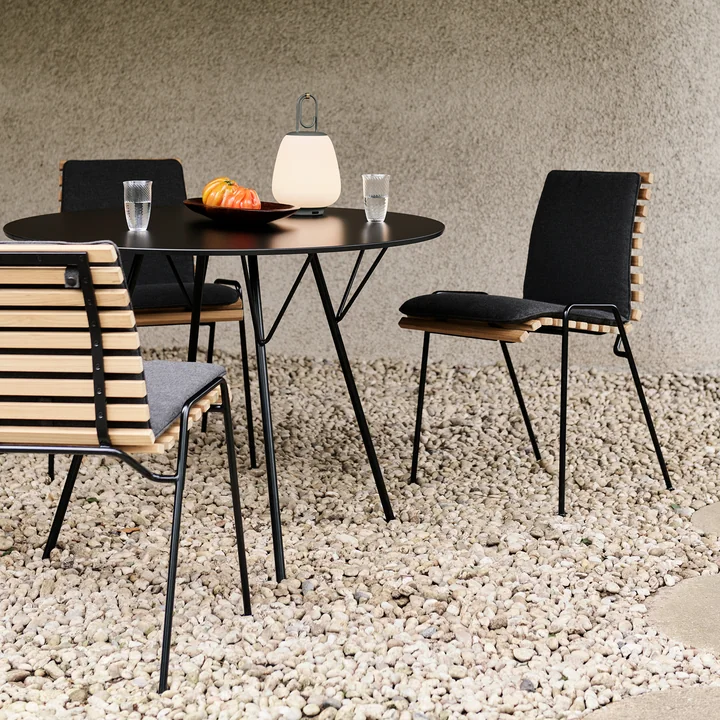 &Tradition - RFH Terrace Table RD5, Ø 75 cm, schwarz