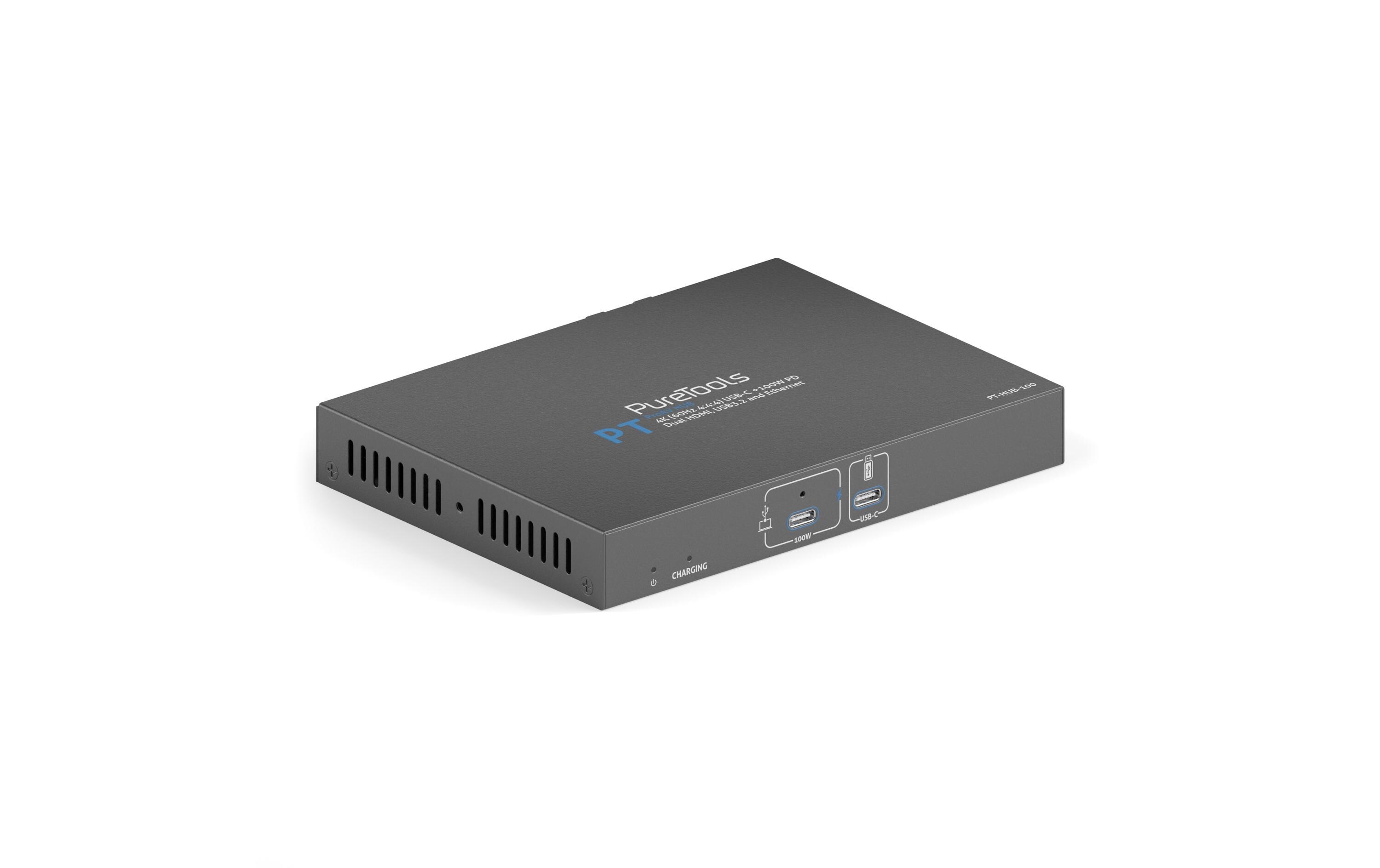 Docking Station PT-HUB-100 USB-C<br>PureTools – ProAV USB-C Alt-mode Docking Station