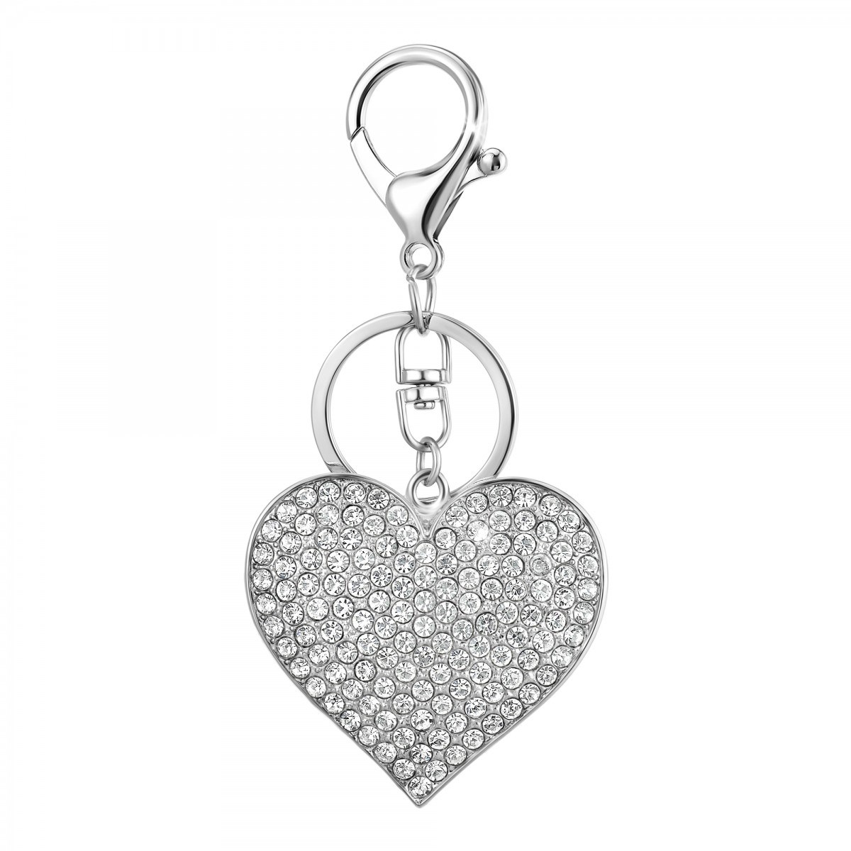 Bijou de sac coeur SC Crystal orné de Cristaux scintillants