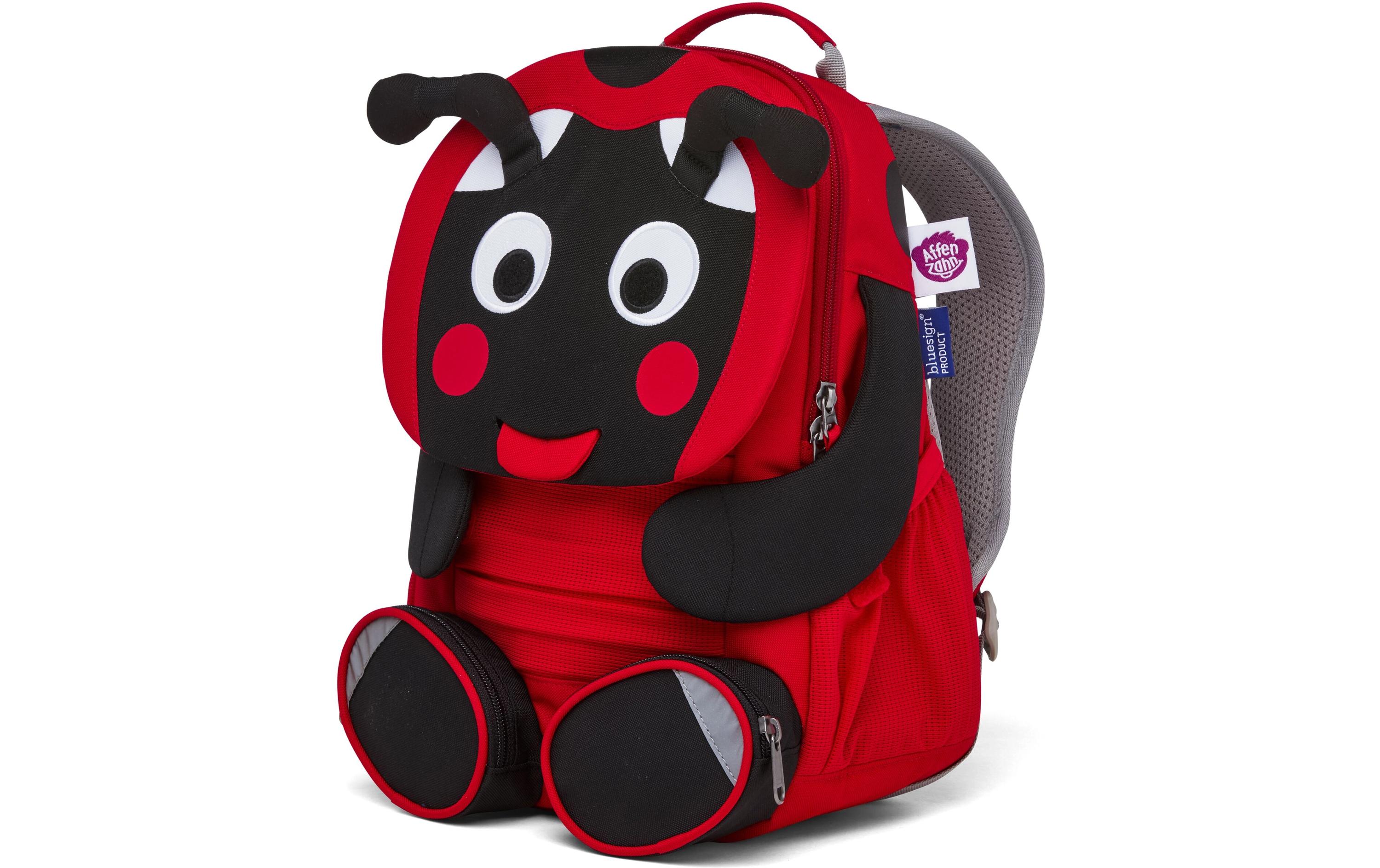 Rucksack Grosser Freund Marienkäfer 8 lKinderrucksack mit farbigen Druckpunkten an der Brustgurtschnalle