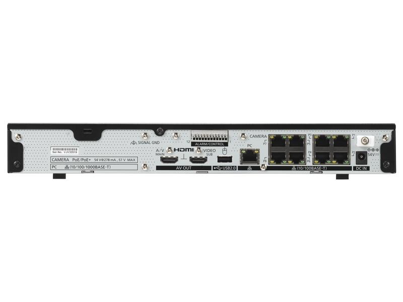 i-Pro Netzwerkrekorder WJ-NU201KG 8 Kanal ohne HDD Neue NVRs mit höherer Sicherheitsstufe und einfacher Installation mit integriertem PoE  Switch