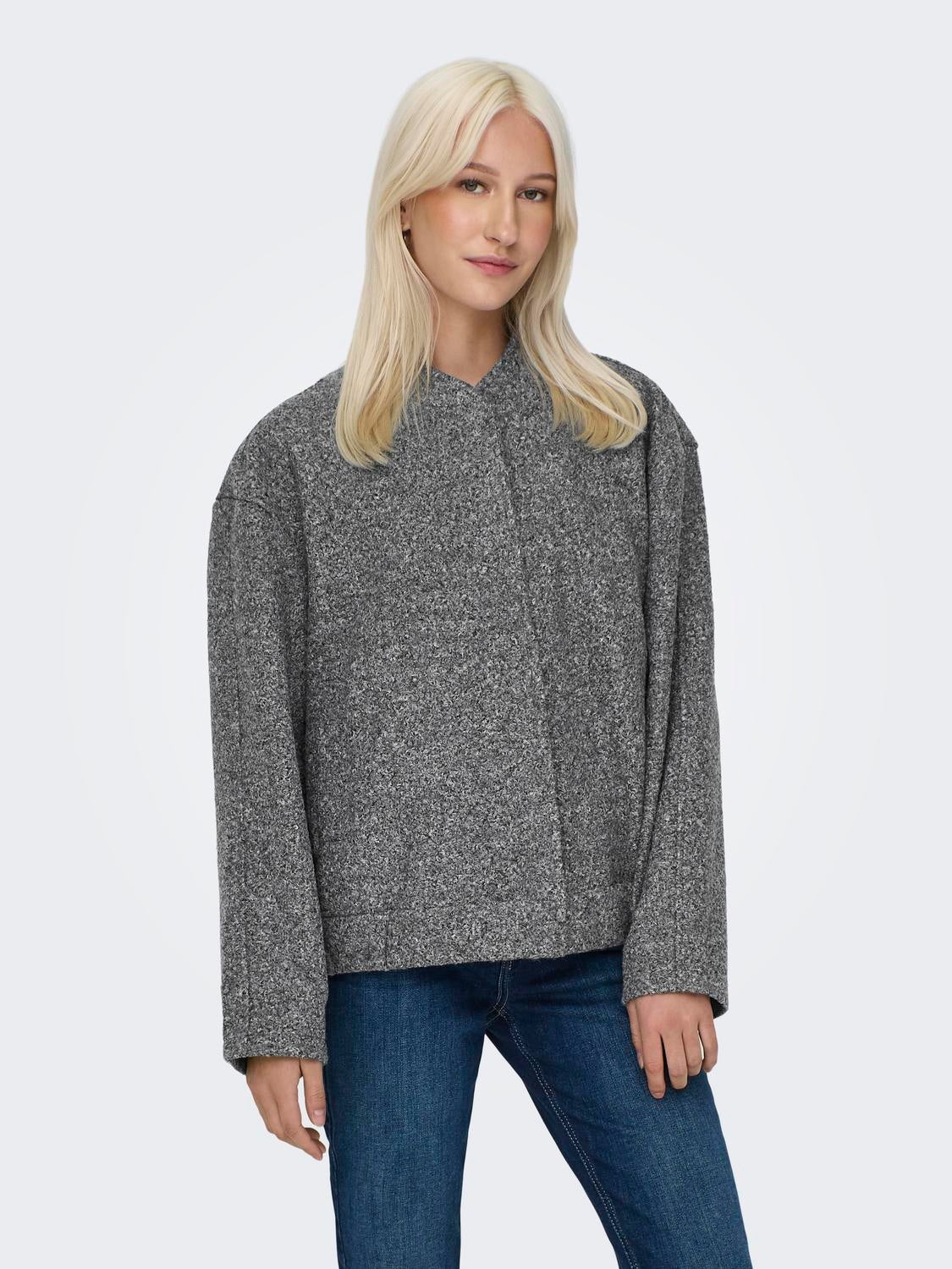 ONLGA Blousonjacke Dark Grey Melange