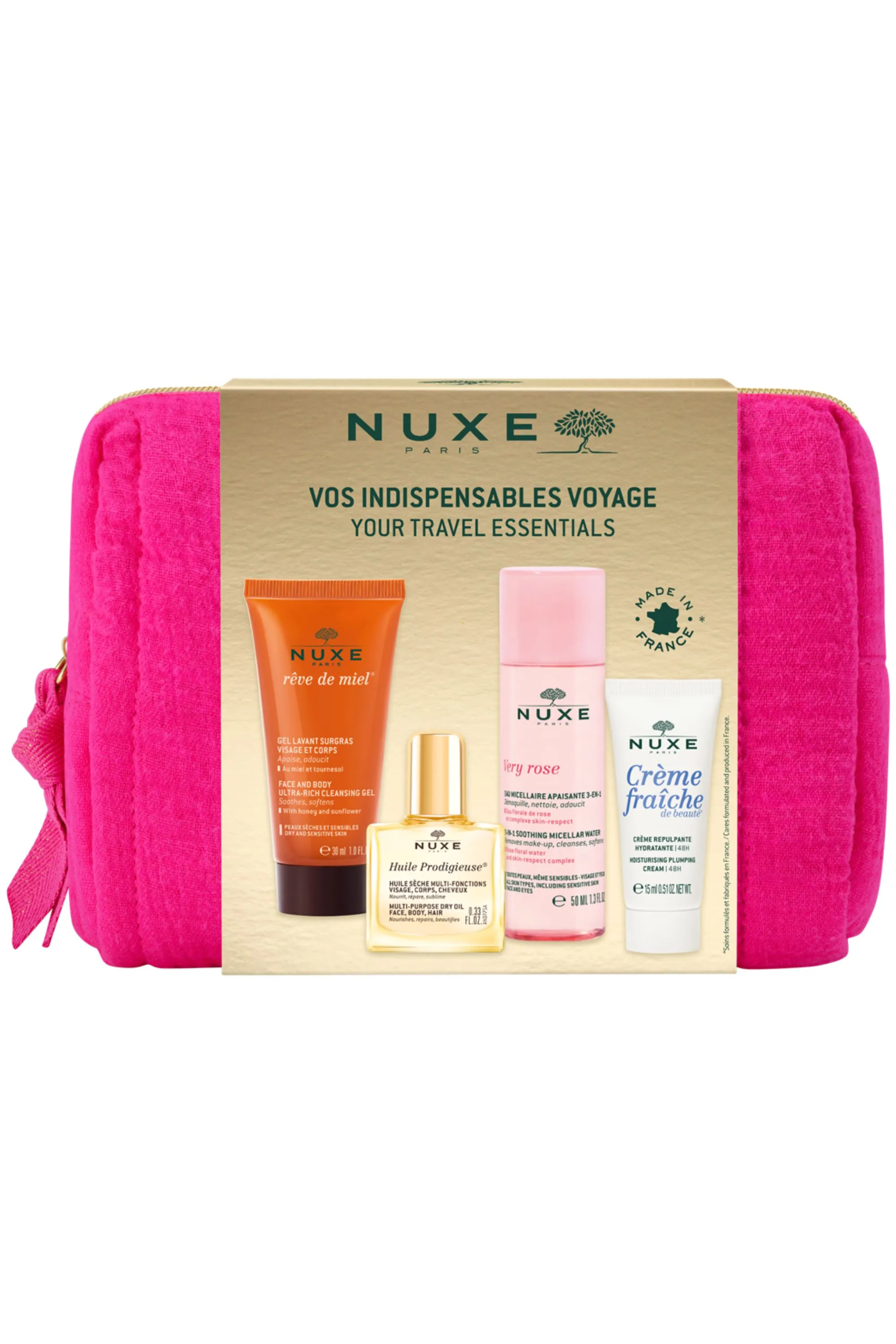 Nuxe Trousse vos indispensables voyage 2024-105 ml