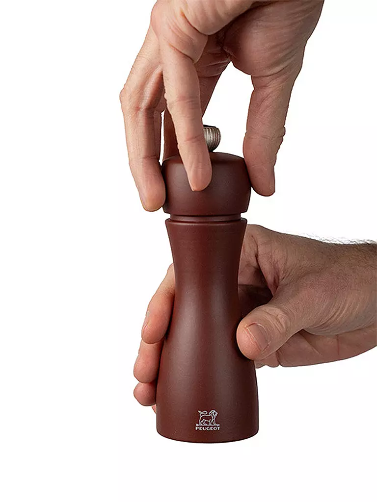PEUGEOT Pfeffer- und Salzmühle Set TAHITI ERDE 2-tlg. 15cm Buche / Hell- und Dunkelbraun braun
