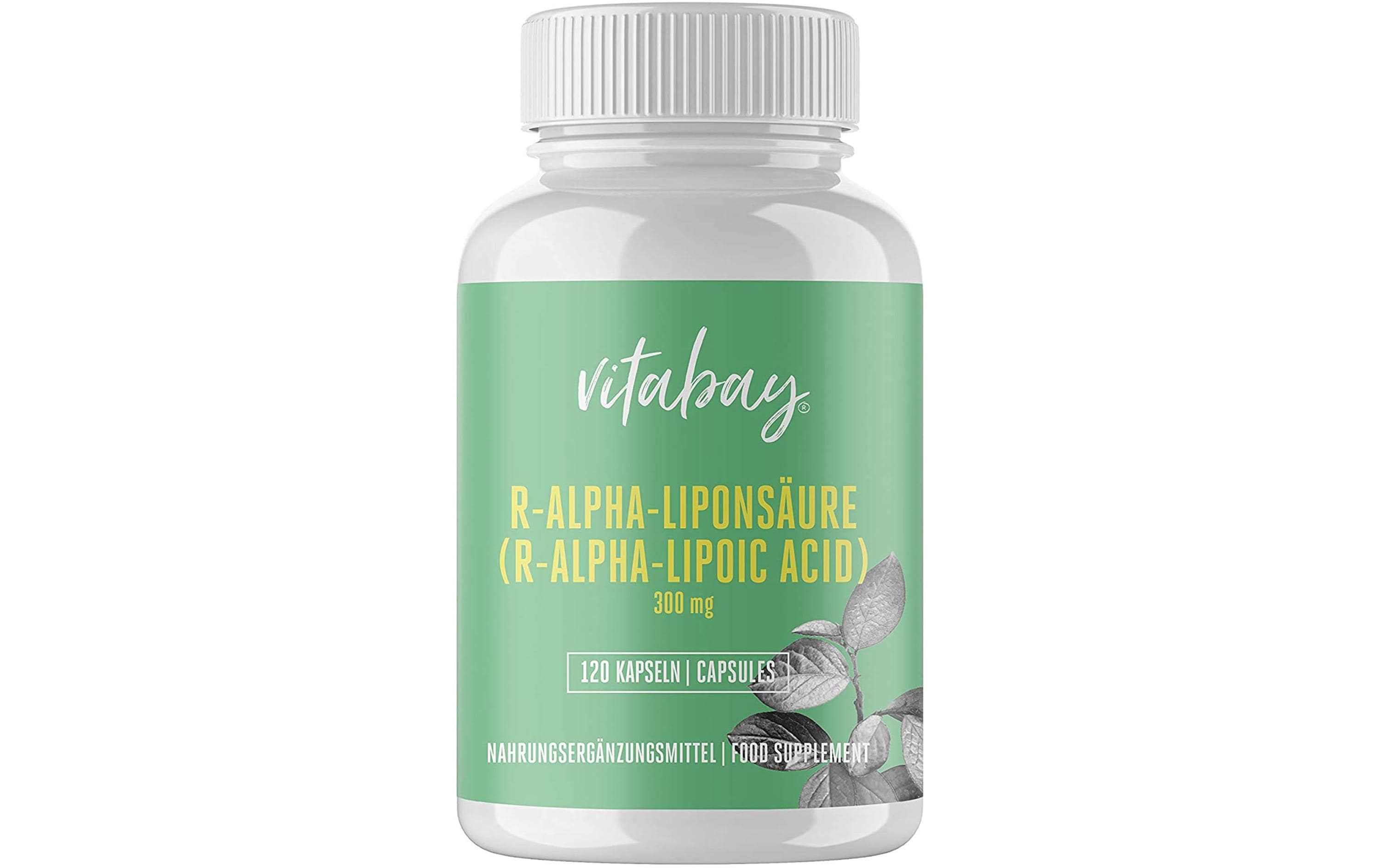 R-Alpha Liponsäure vegan 300 mg 120 KapselnHochdosierte R-Alpha Liponsäure