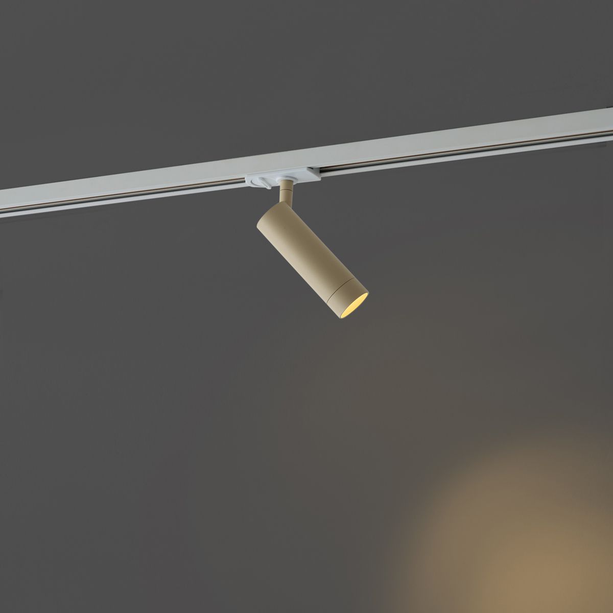 Moderne spot beige voor railsysteem 1-fase GU10 35mm - Iconic Jeana Luxe