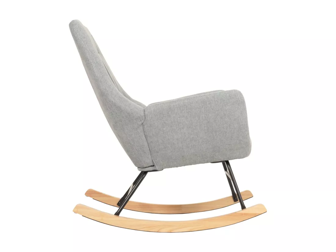 Chaise à bascule MCW-N13, gris-vert