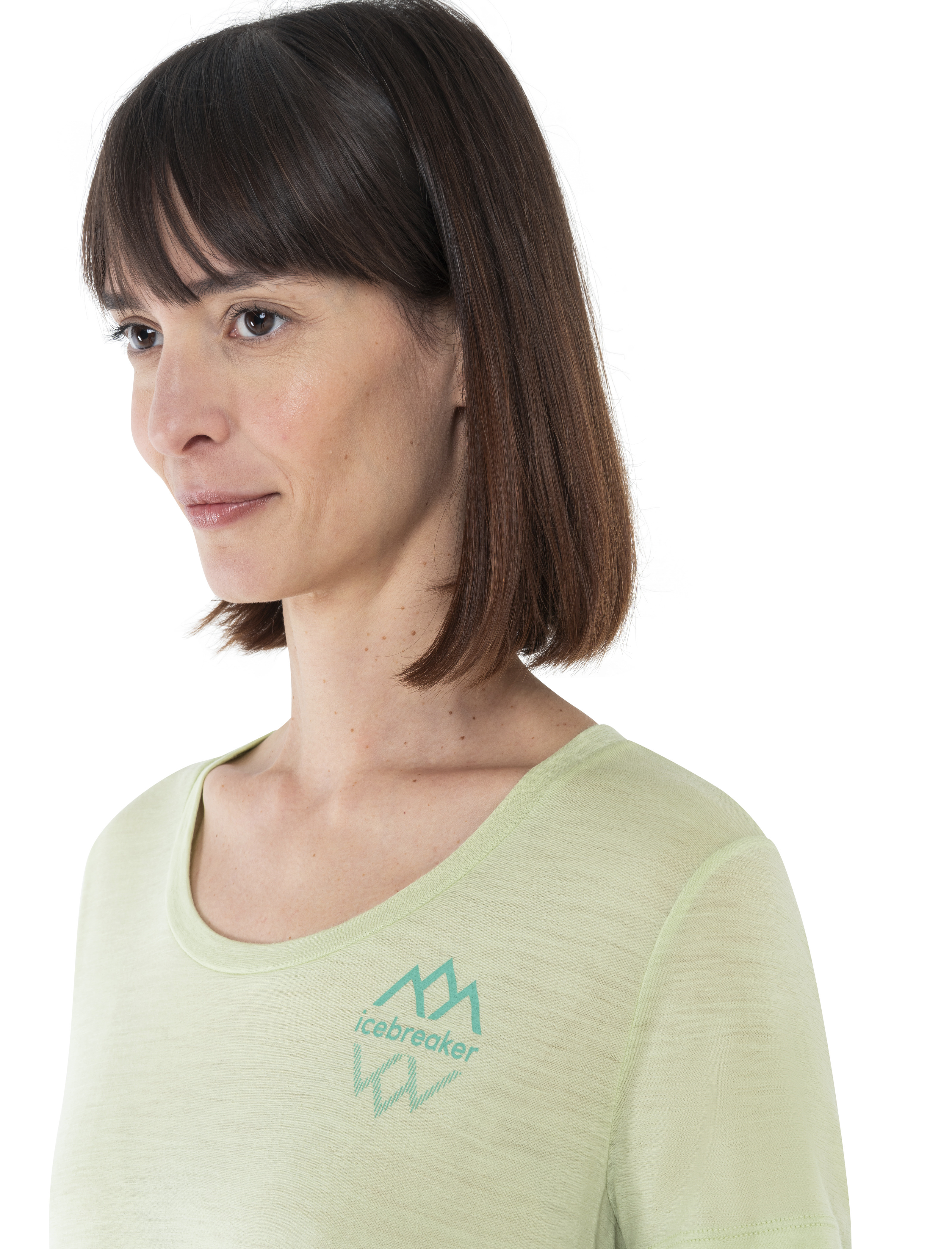 Wmns Merino 150 Tech Lite III SS Scoop Tee Logo Re
