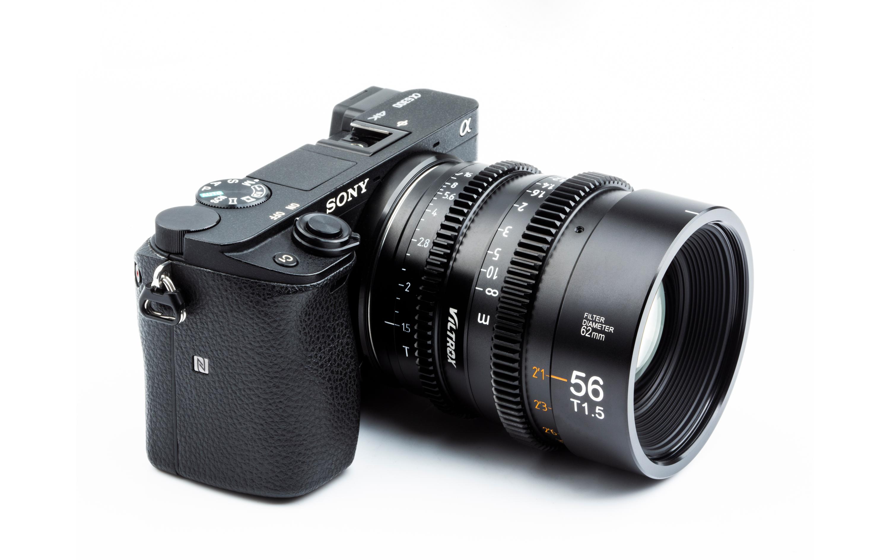 Festbrennweite S 56mm T1.5 – Sony E-Mount<br>56 mm E-Mount Professionelles Cine-Objektiv mit manuellem Fokus Kompakte, solide Objektivkonstruktion für die Filmproduktion