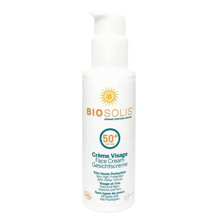 Bio Sonnencreme Gesicht LSF 50 + Biosolis, 50 ml