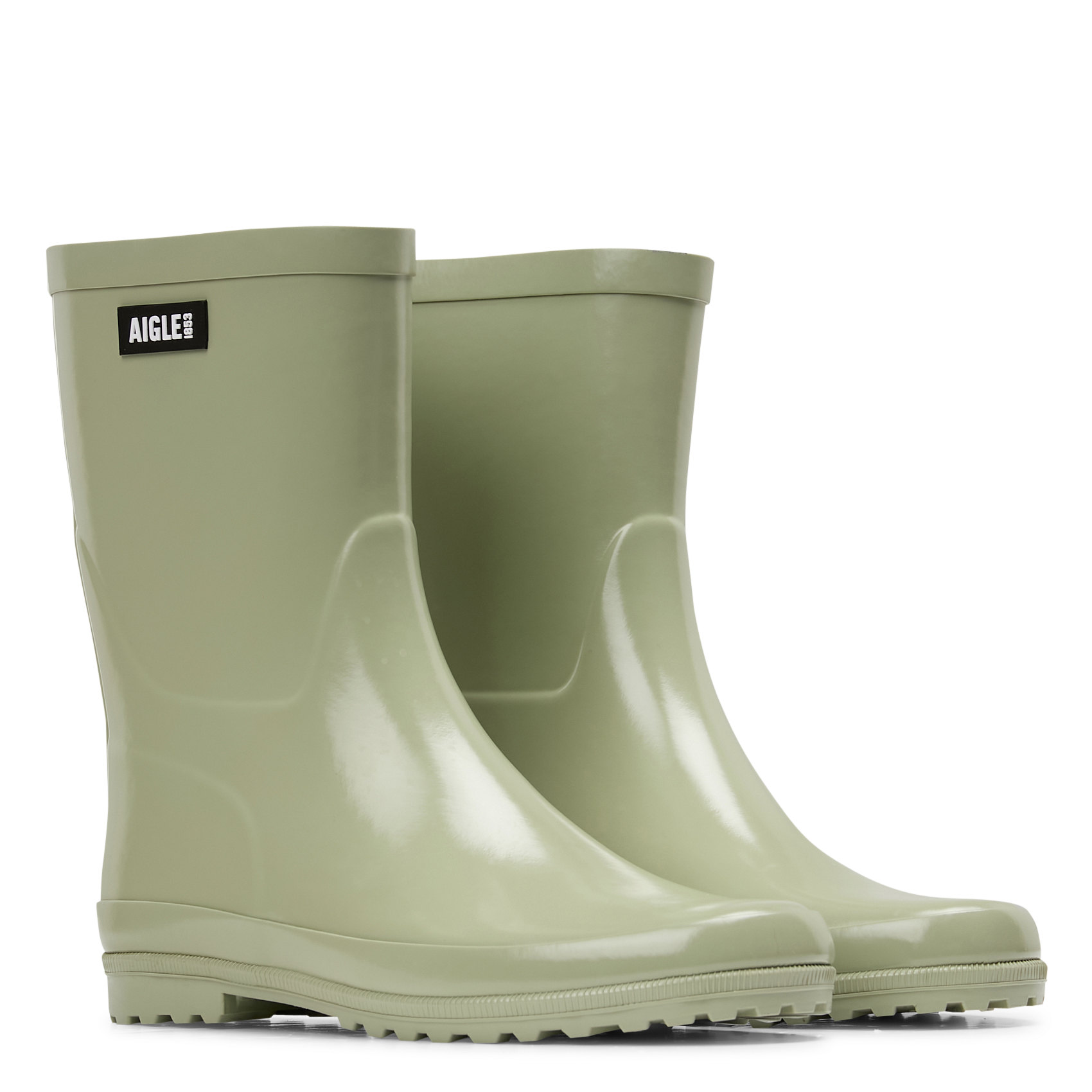 ELIOSA - Bottines de pluie vernis | Vert