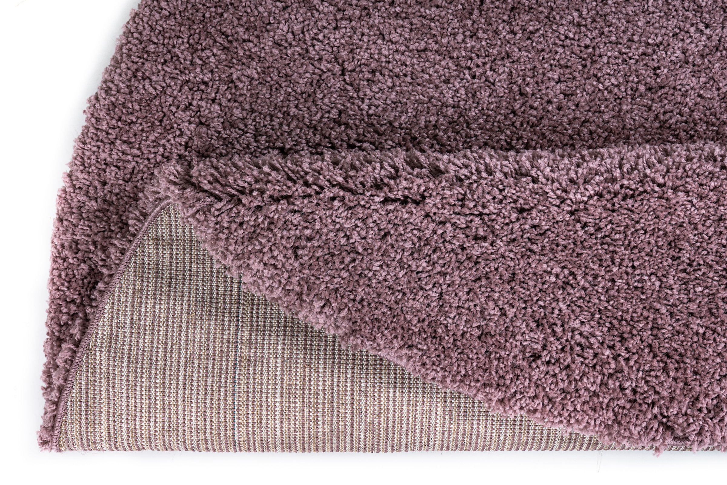 my home Teppich »Shaggy 30« rund 30 mm Höhe Teppich in Uni-Farben, besonders weich und kuschelig
