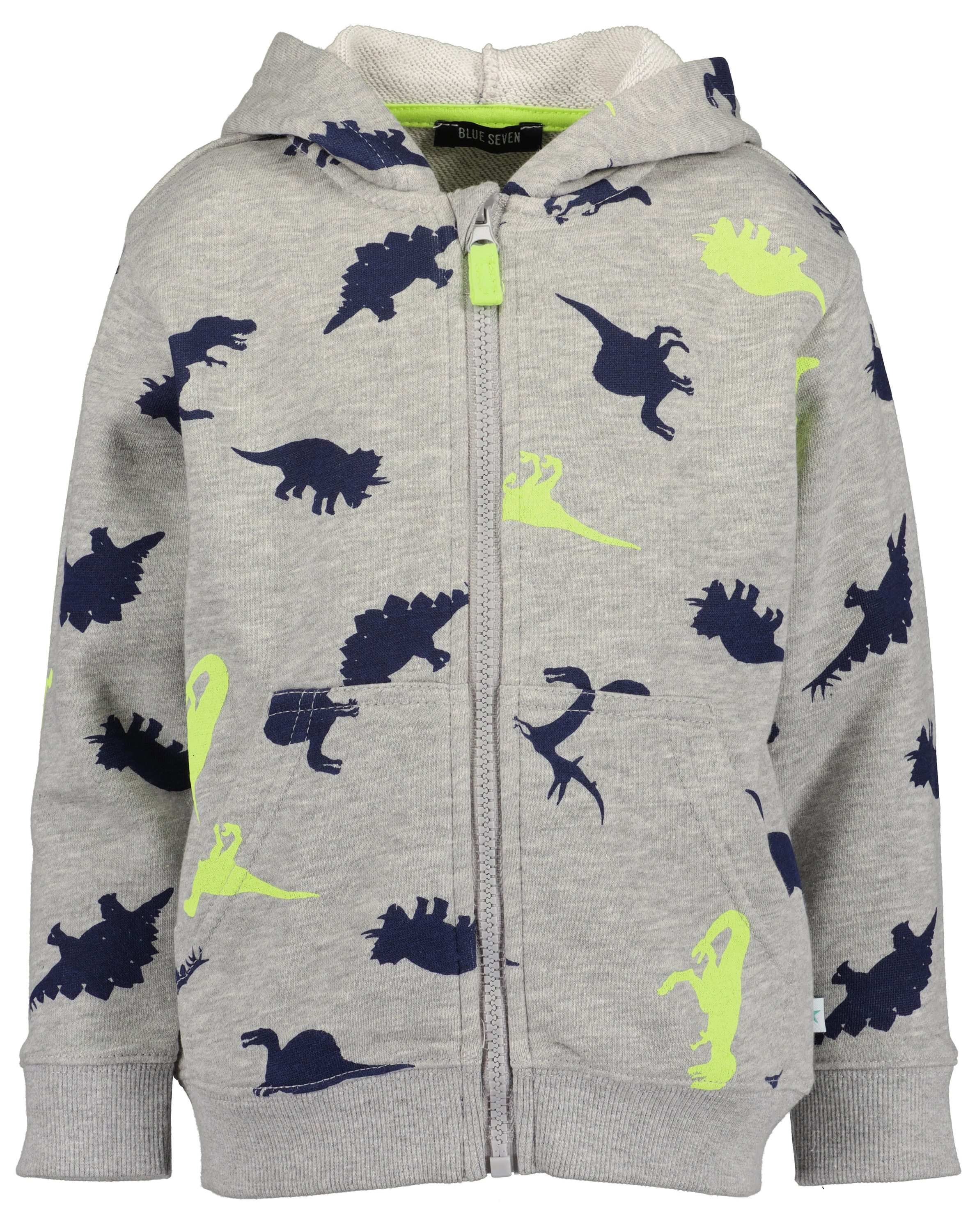 Kapuzen-Sweatjacke REX AOP in nebel