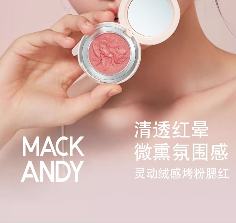 MACK ANDY - Velvety Flower Embossed Blusher - 3 kleuren