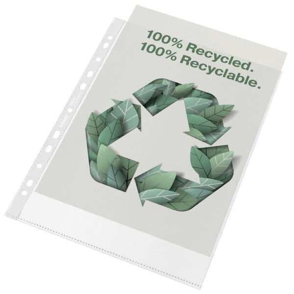 ESSELTE Plastlomme 100% Recycled A4