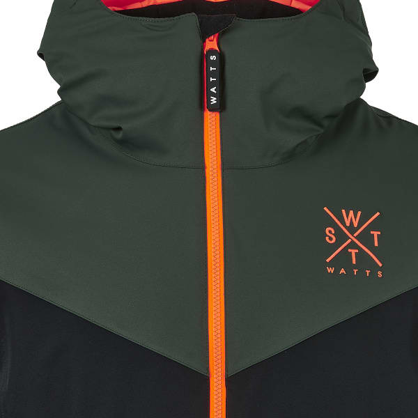 Veste de ski WATTS STORM JR GREEN / BLACK