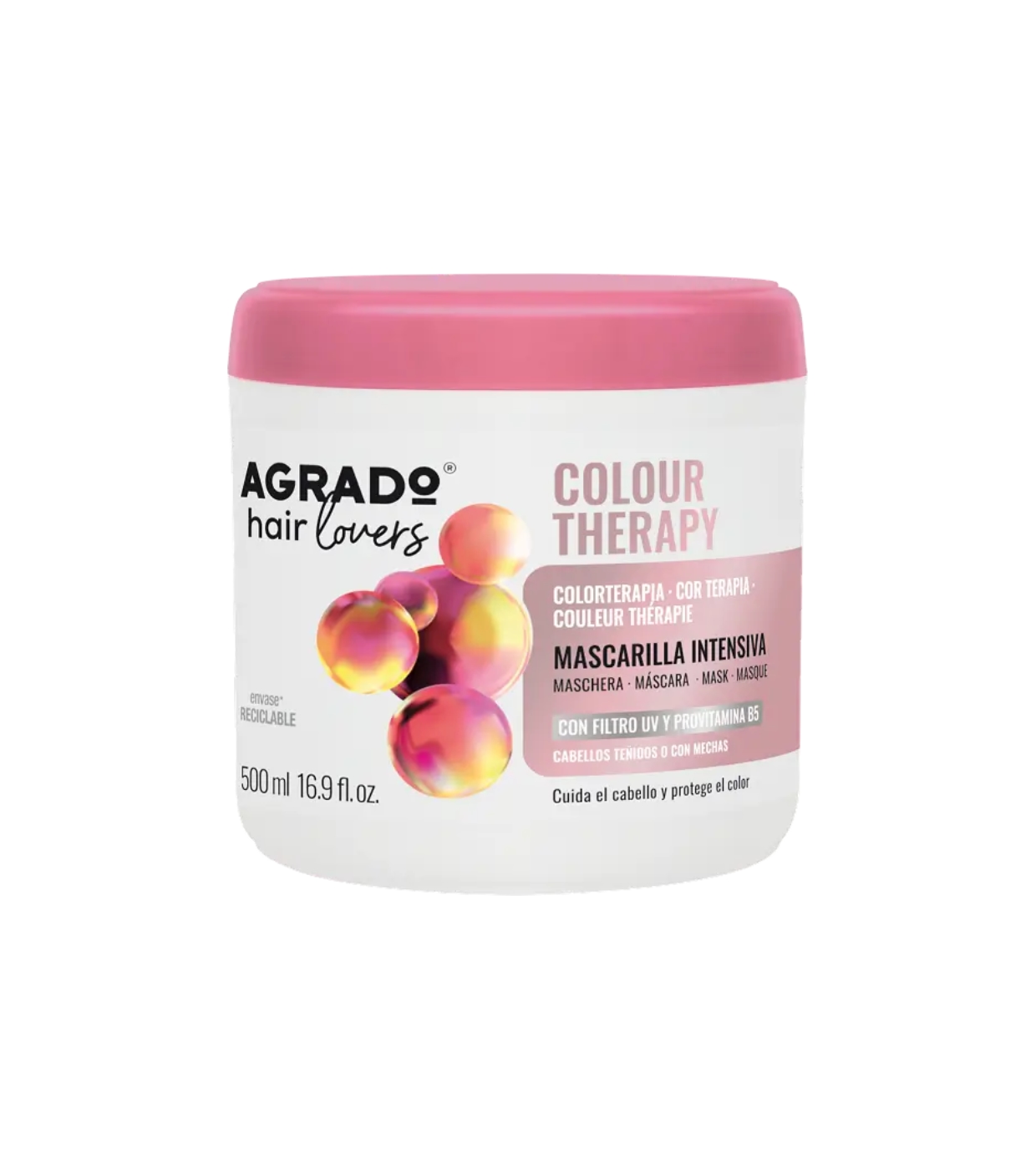 Agrado - *Colorterapia* - Máscara capilar profissional