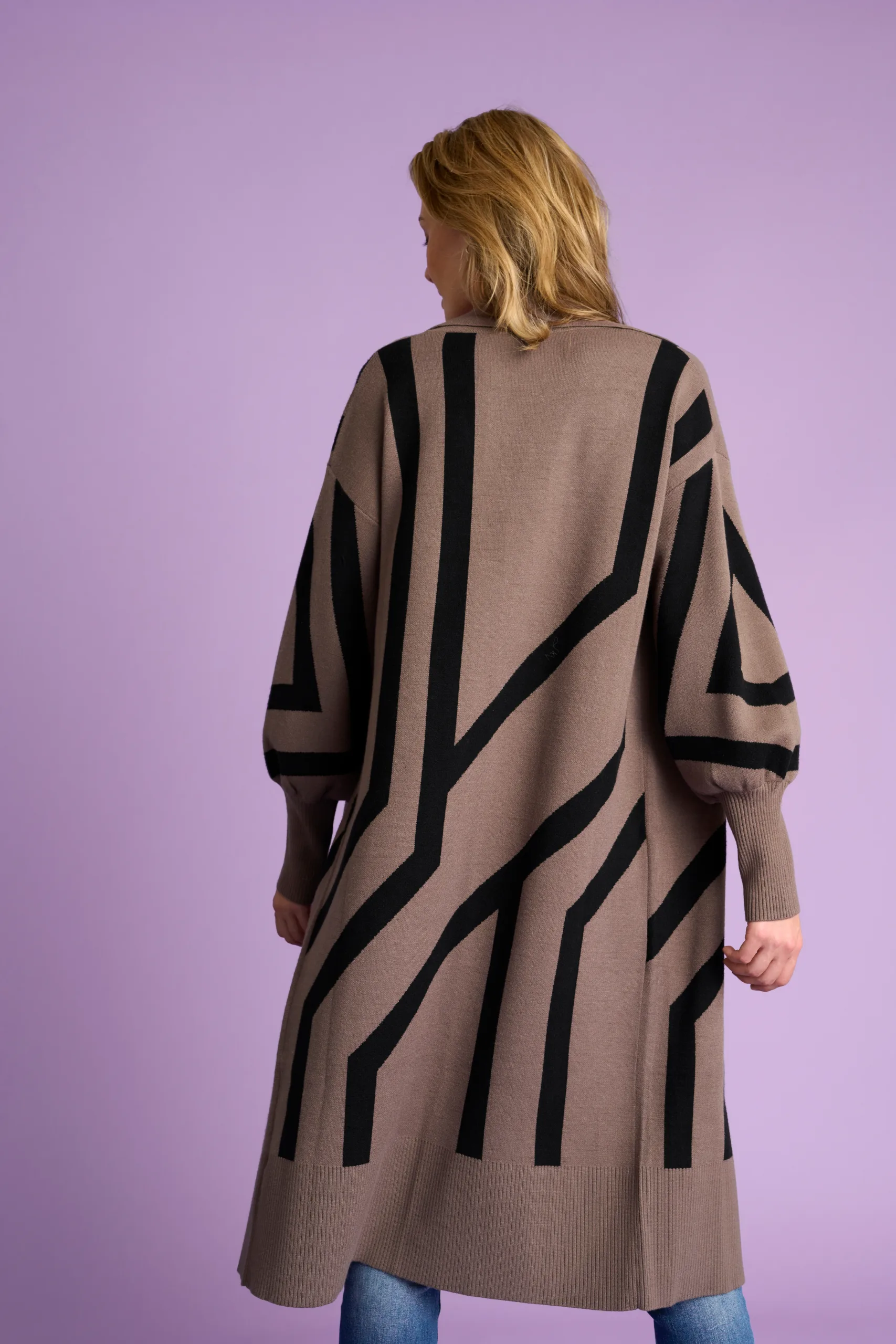 Culture - Aicha Jaquard Cardigan - Falcon