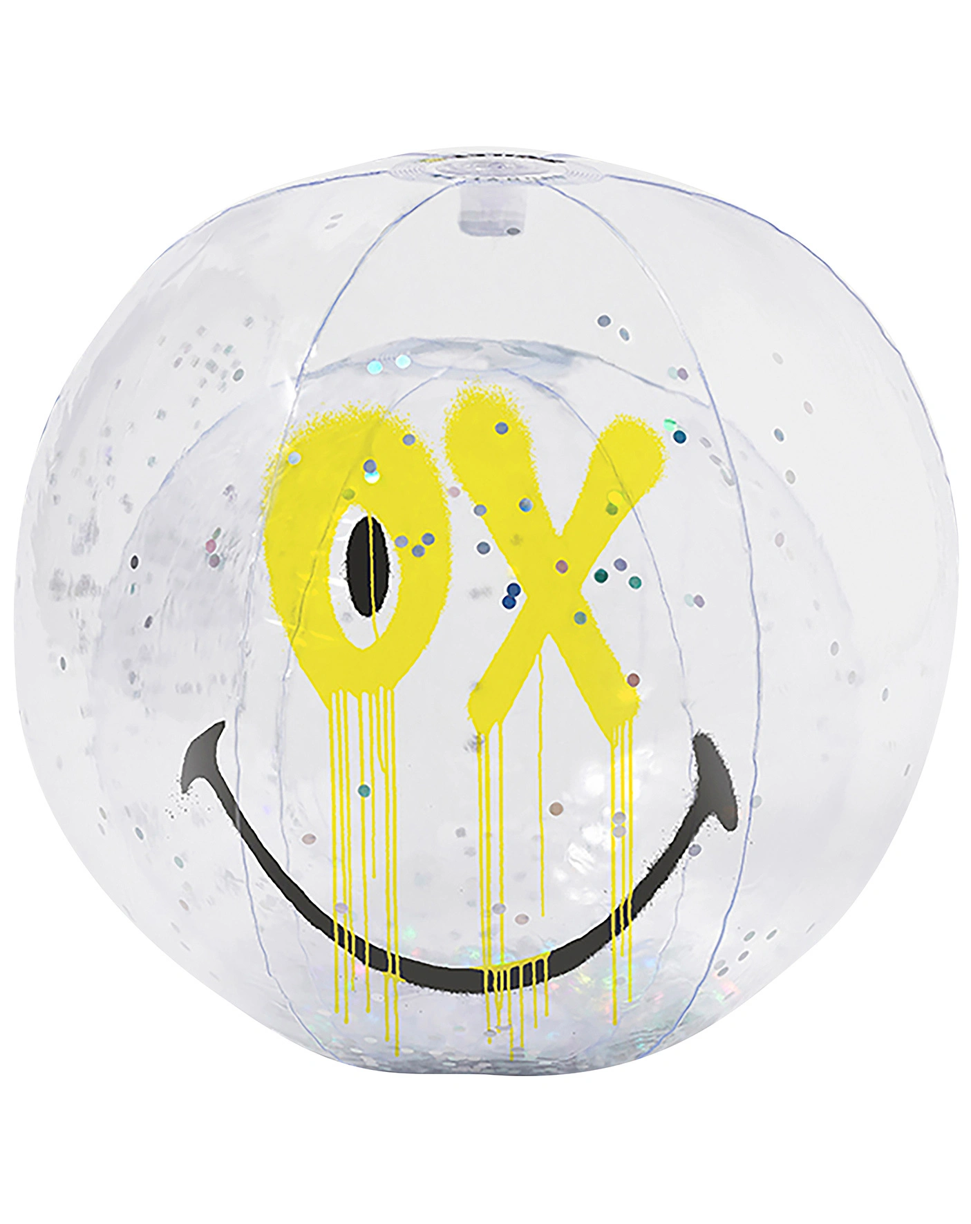 Wasserball 50th Birthday 3D SMILEY (Ø35 cm) in gelb