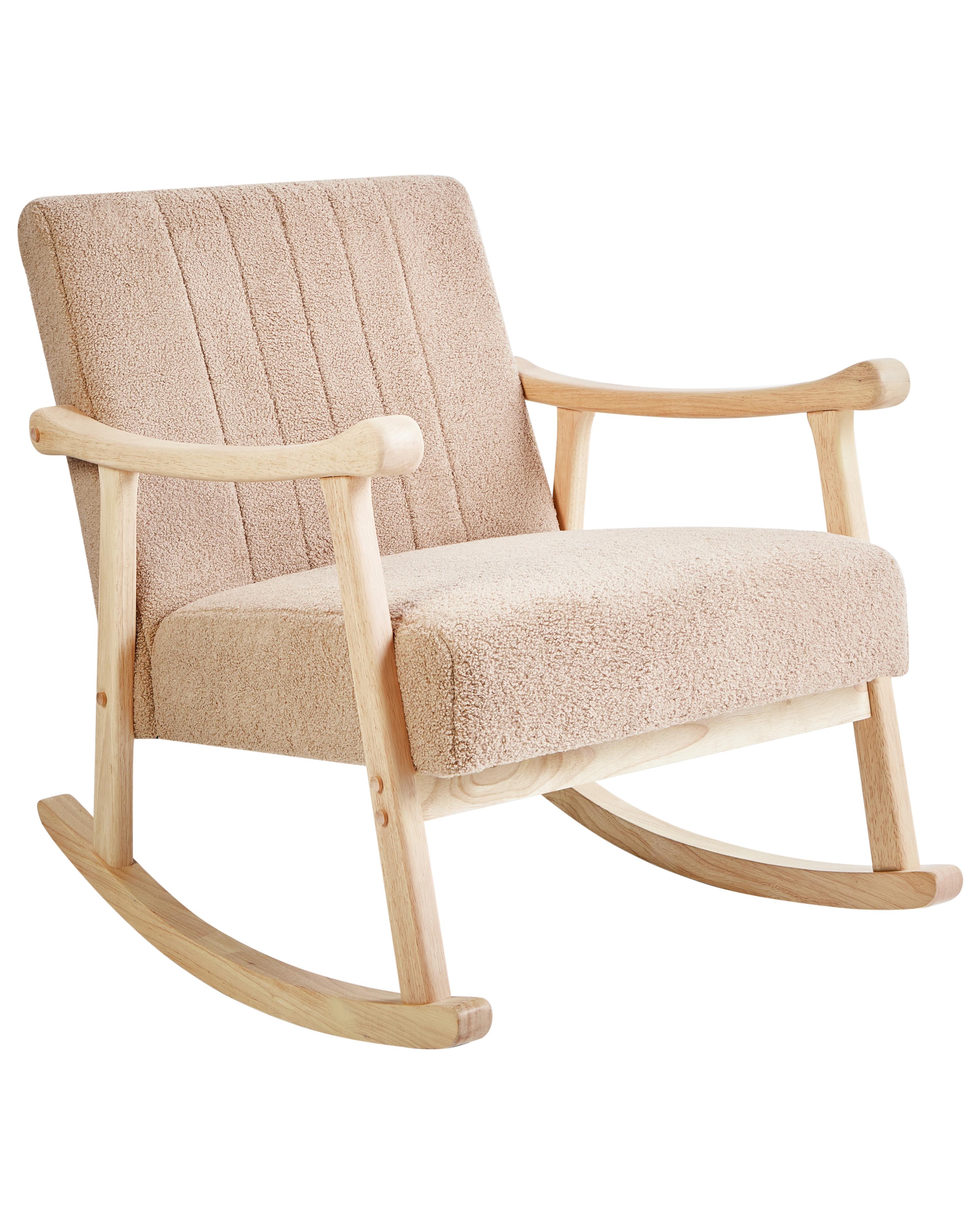 Schommelstoel LEKNES Bouclé Beige