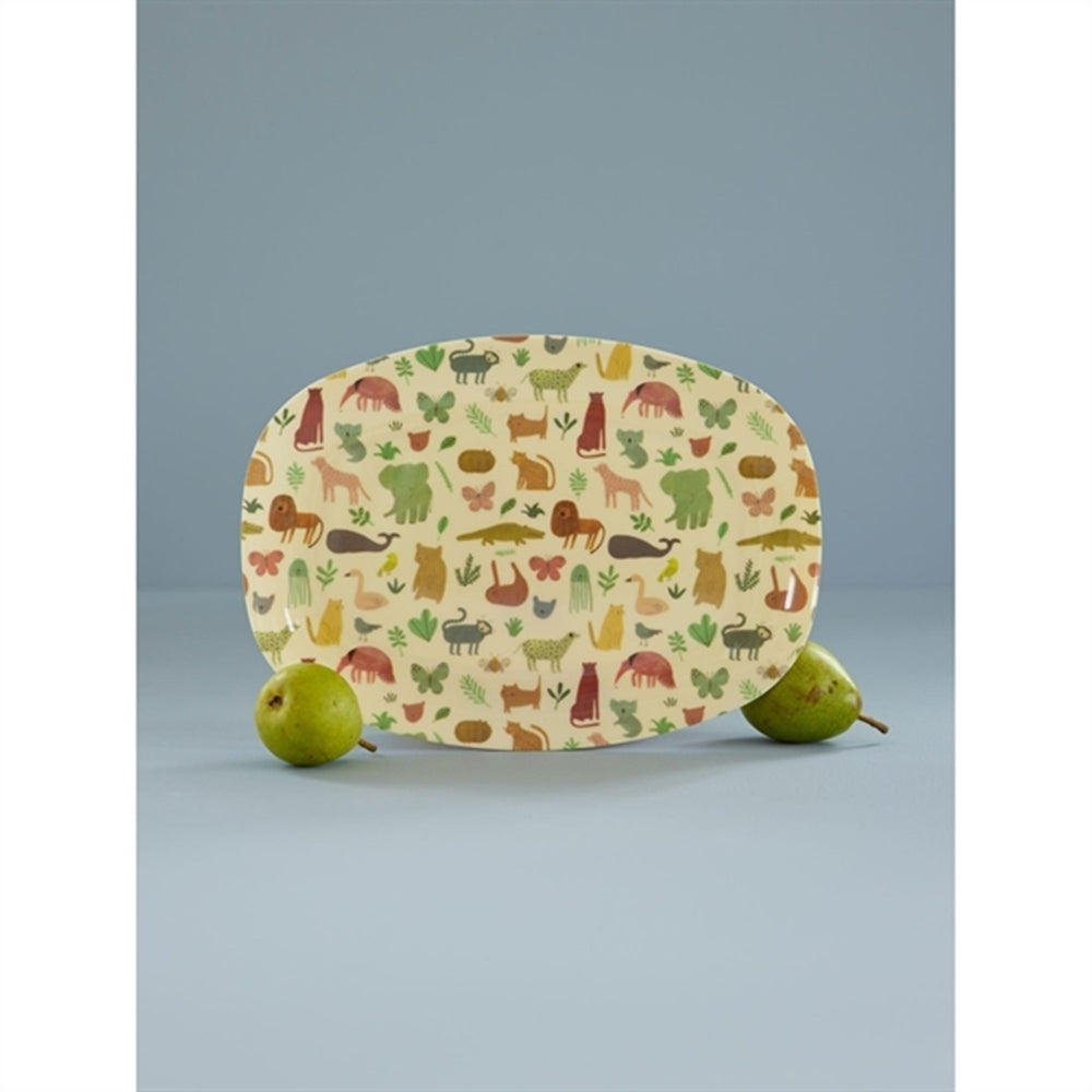 Sweet Jungle Print Melamin Børnetallerken